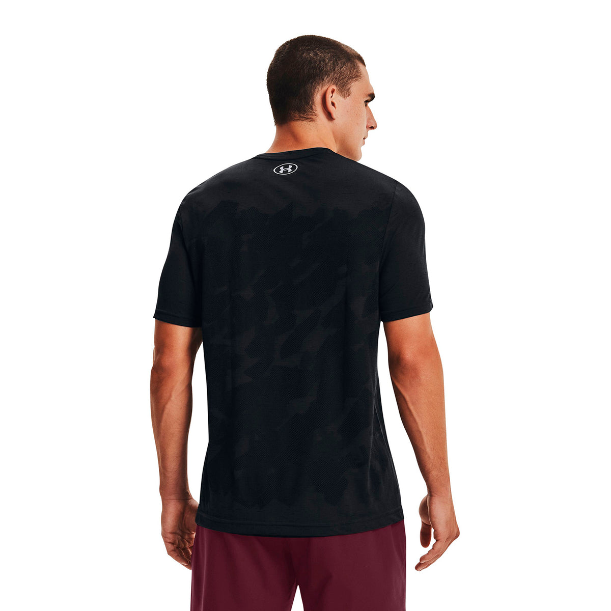 Polera manga corta UA Seamless Camouflage para hombre