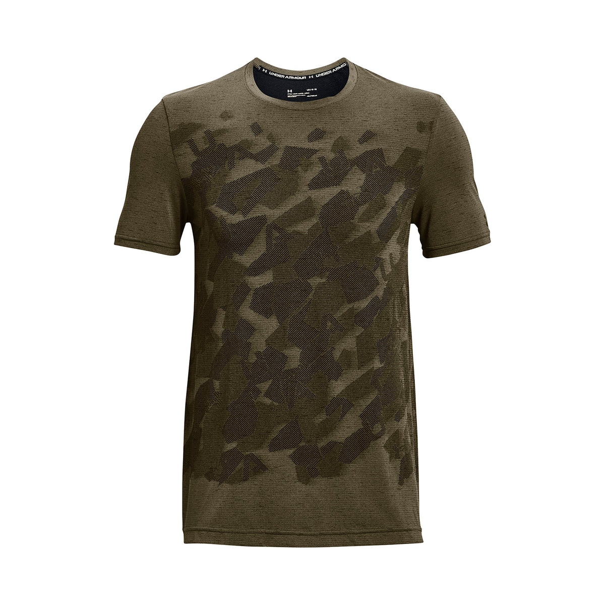 Polera manga corta UA Seamless Camouflage para hombre