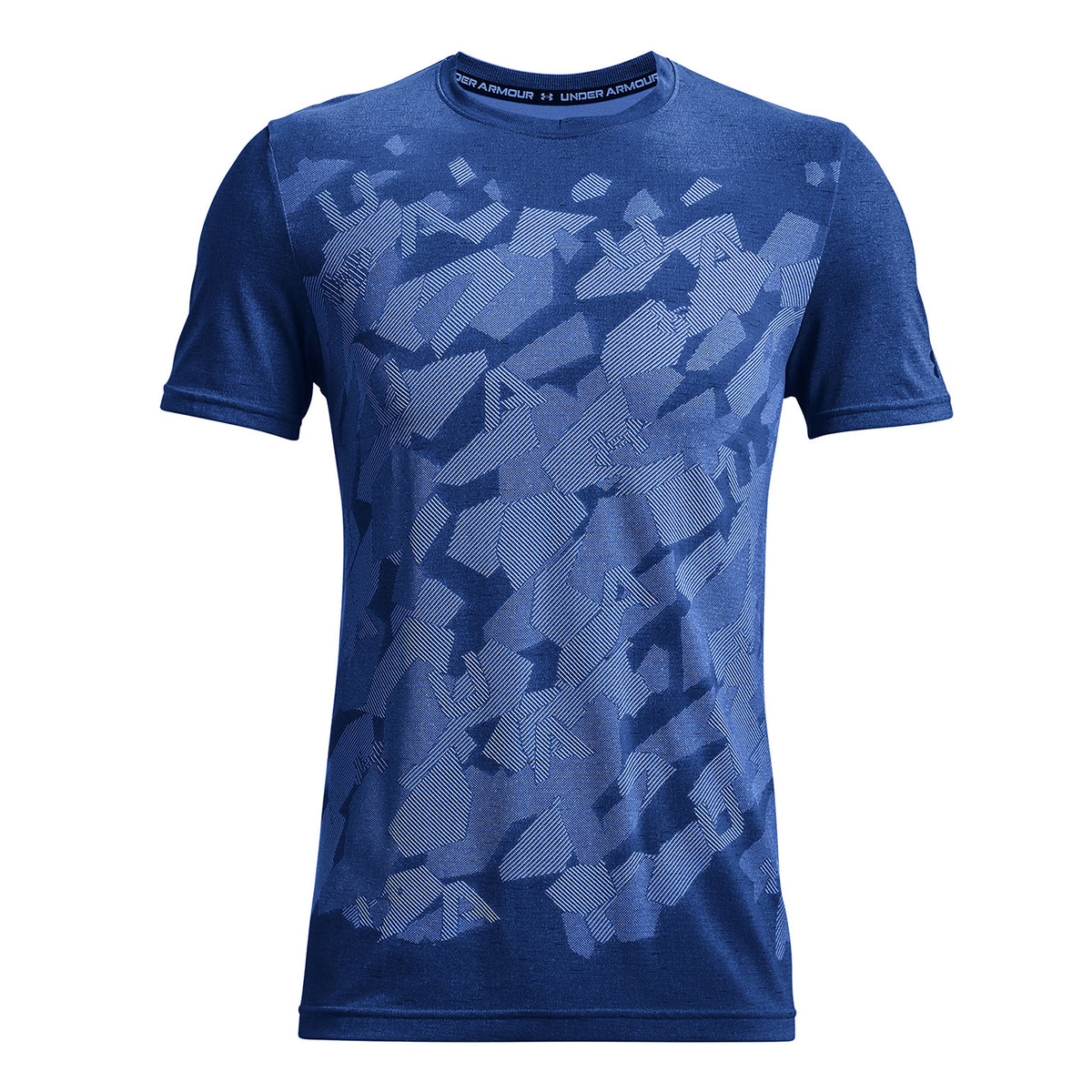 Polera manga corta UA Seamless Camouflage para hombre