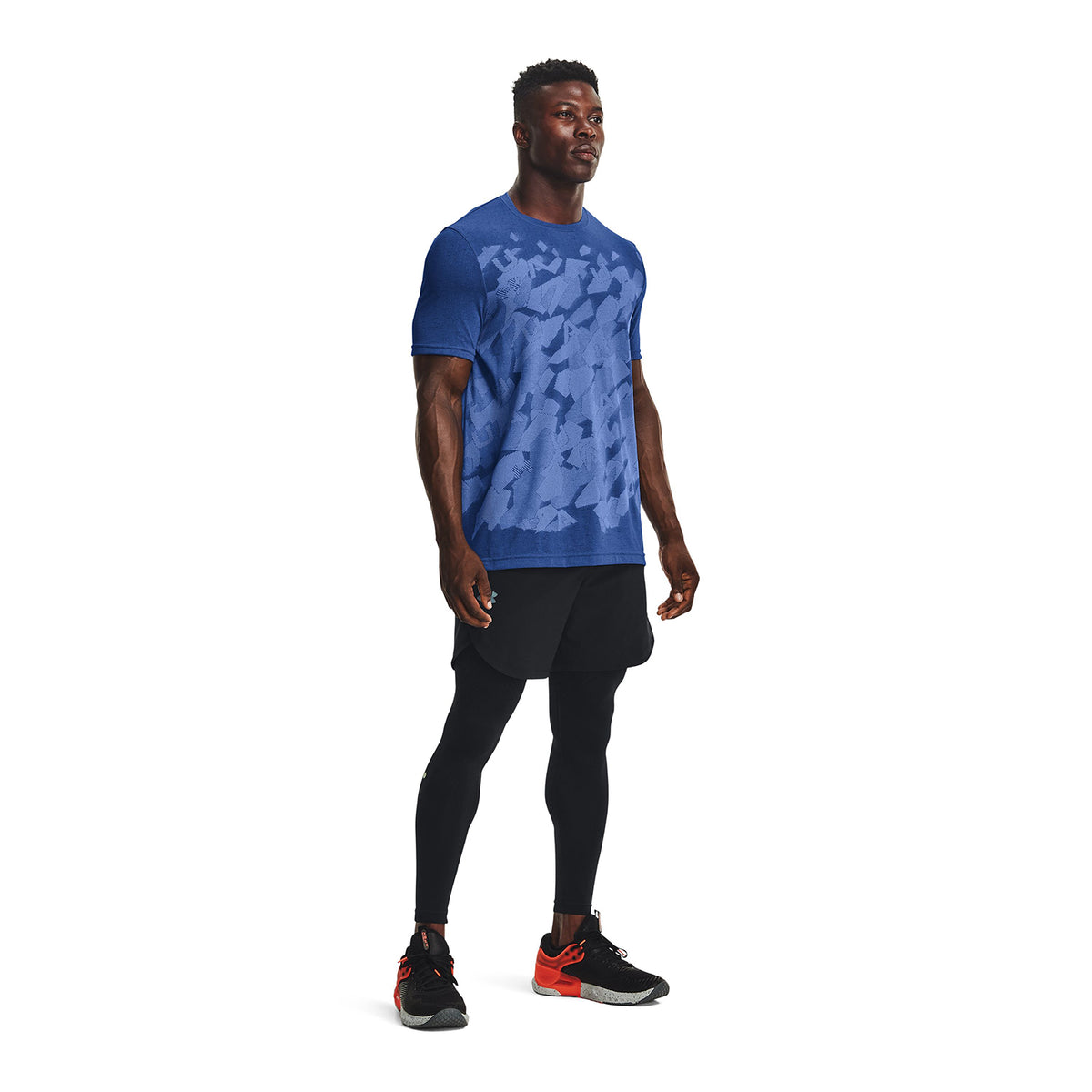 Polera manga corta UA Seamless Camouflage para hombre