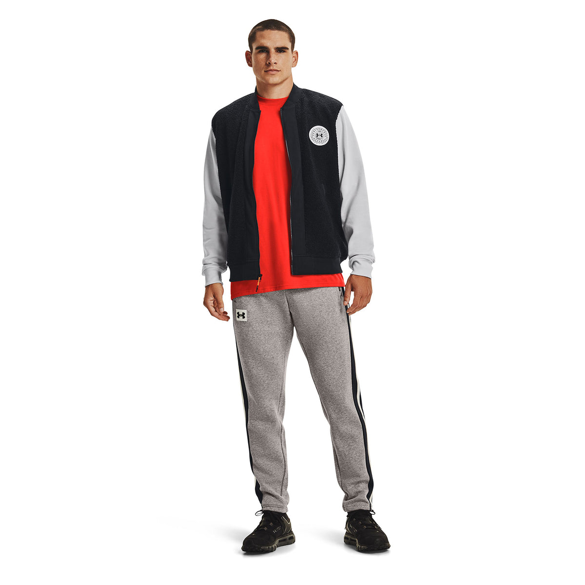 Chaqueta UA Rival Fleece Alma Mater Bomber pata hombre