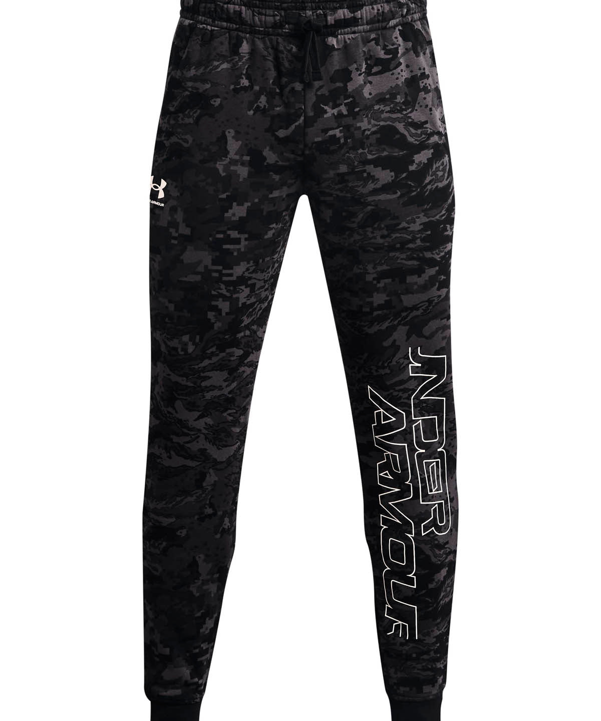 Joggers UA Rival Fleece Camo Script para hombres
