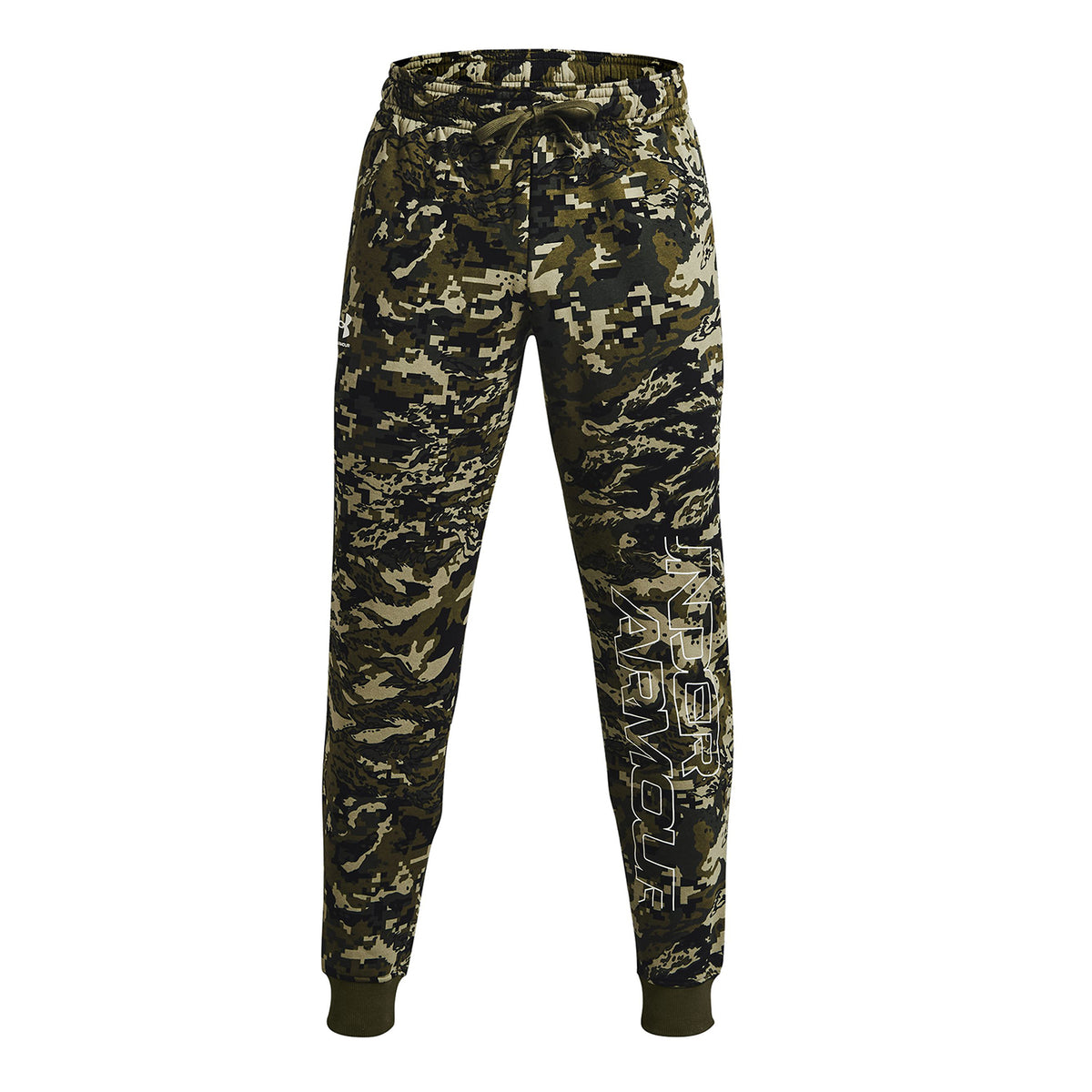 Joggers UA Rival Fleece Camo Script para hombres