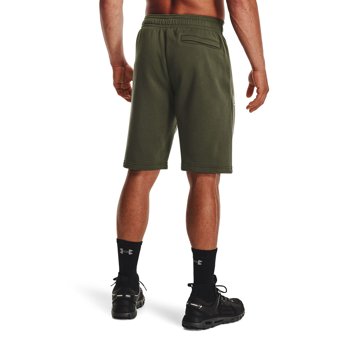 Shorts UA Rival Fleece Camo Script para hombre