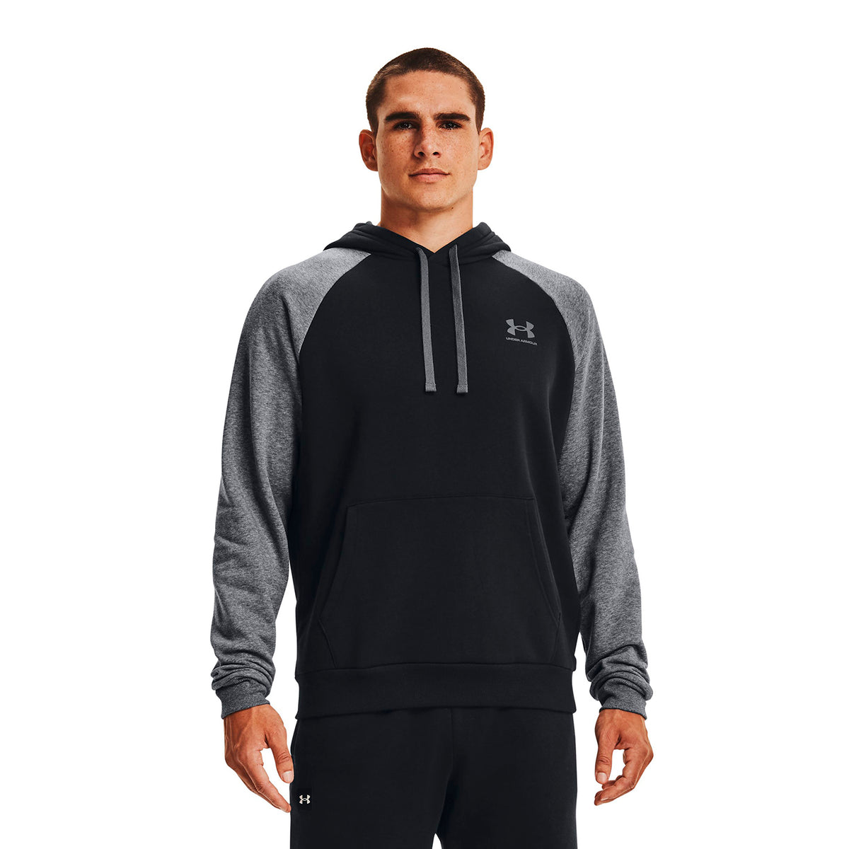Polerón con gorro UA Rival Fleece Colorblock para hombre