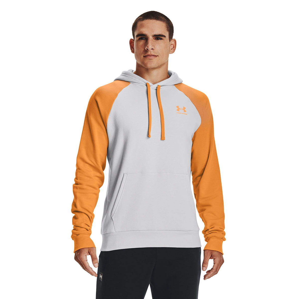 Polerón con gorro UA Rival Fleece Colorblock para hombre