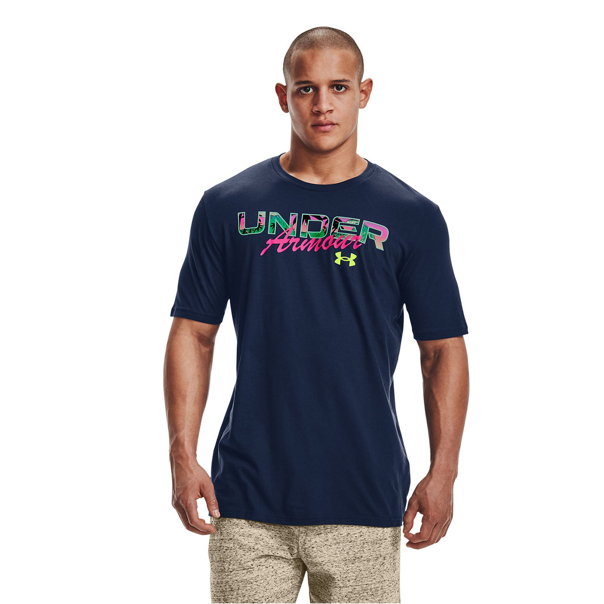 Polera manga corta UA Island Waves para hombre
