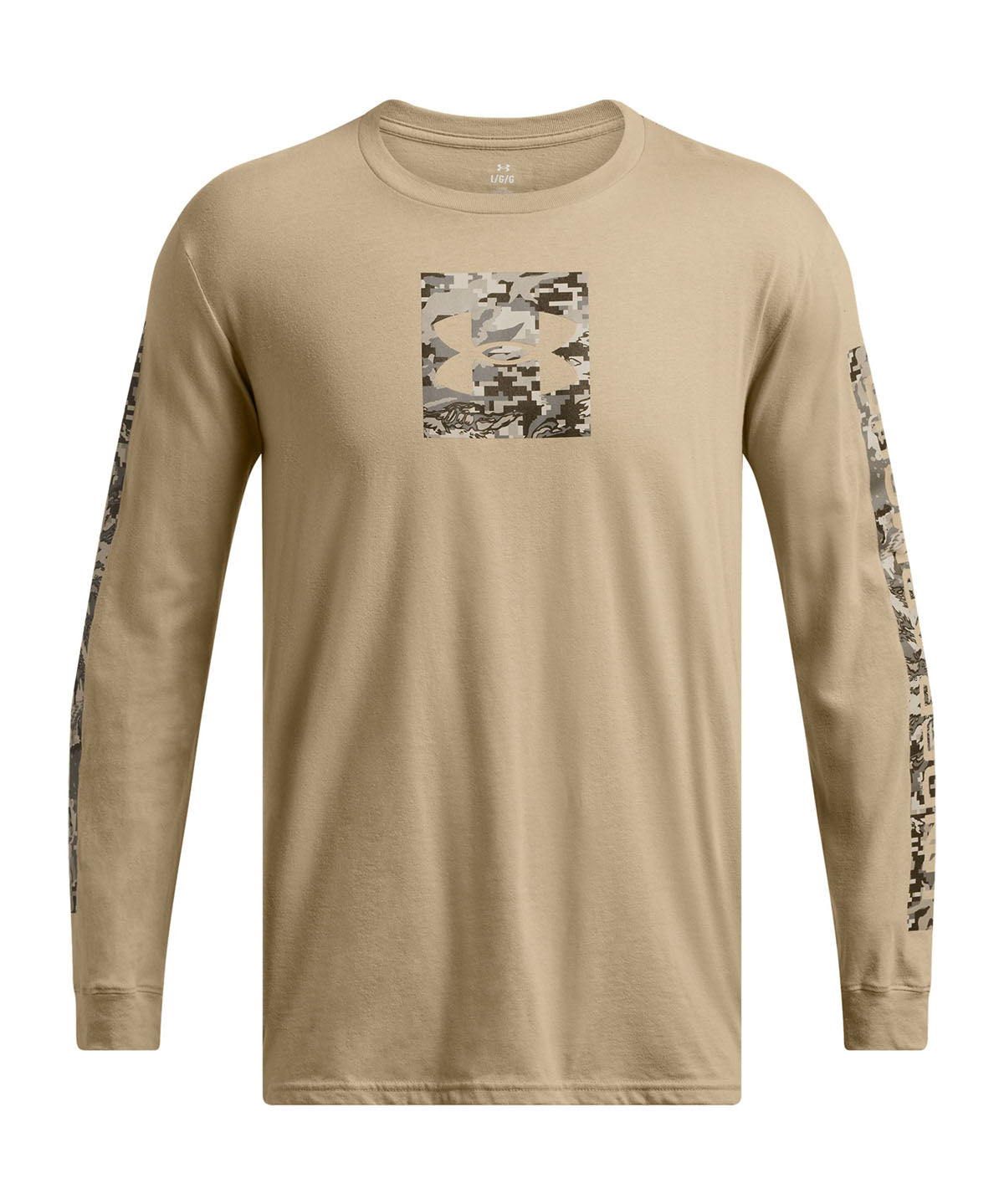Polera manga larga UA Camo Boxed para hombre