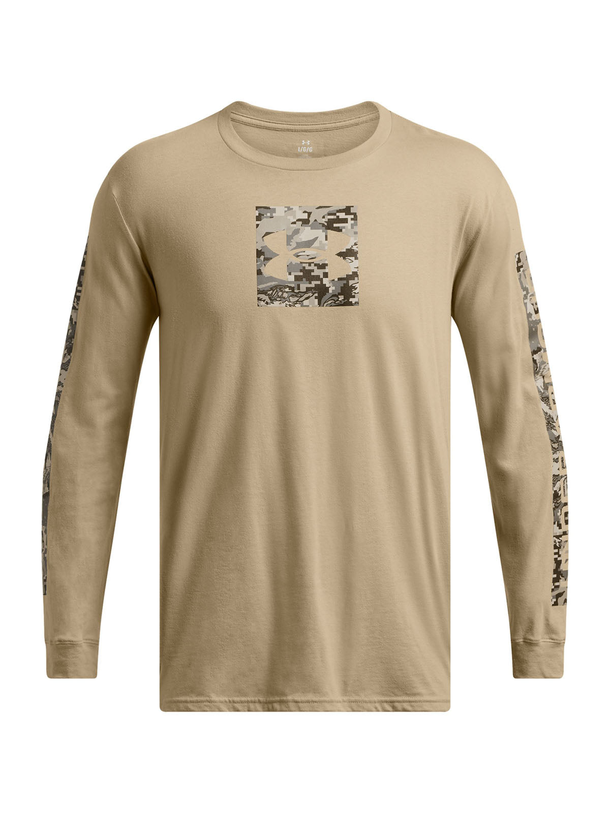 Polera manga larga UA Camo Boxed para hombre