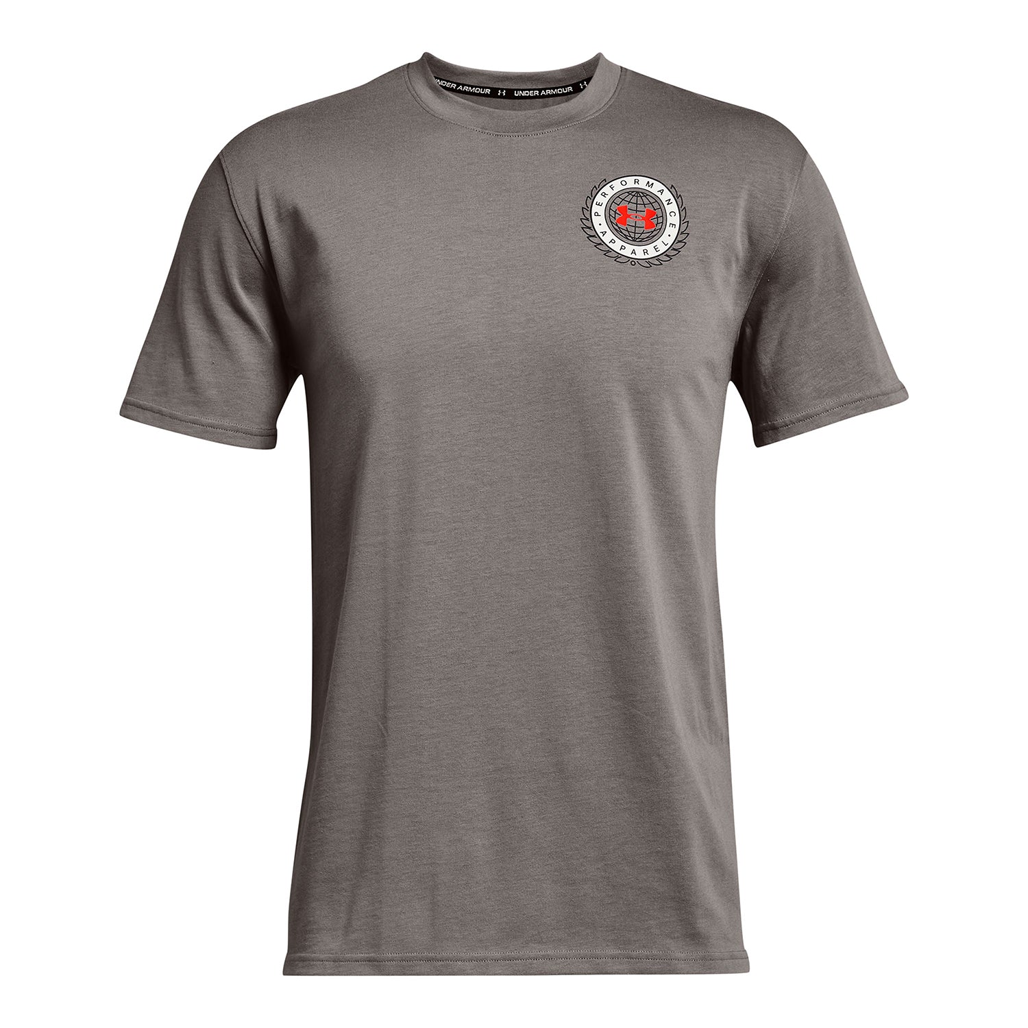 Polera manga corta UA Alma Mater Crest para hombre