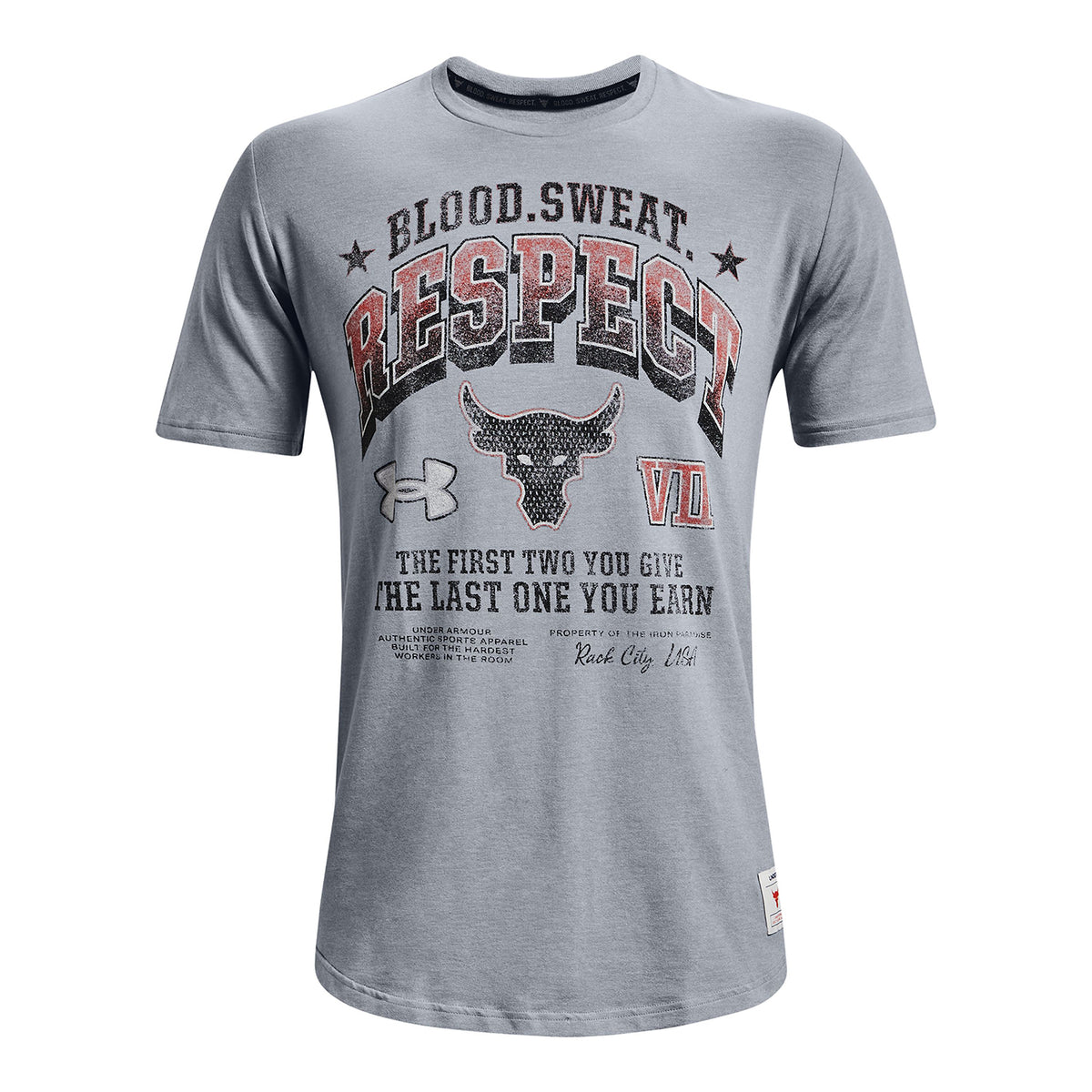 Polera manga corta Project Rock BSR para hombre