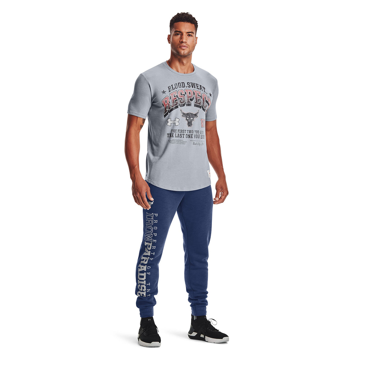 Polera manga corta Project Rock BSR para hombre
