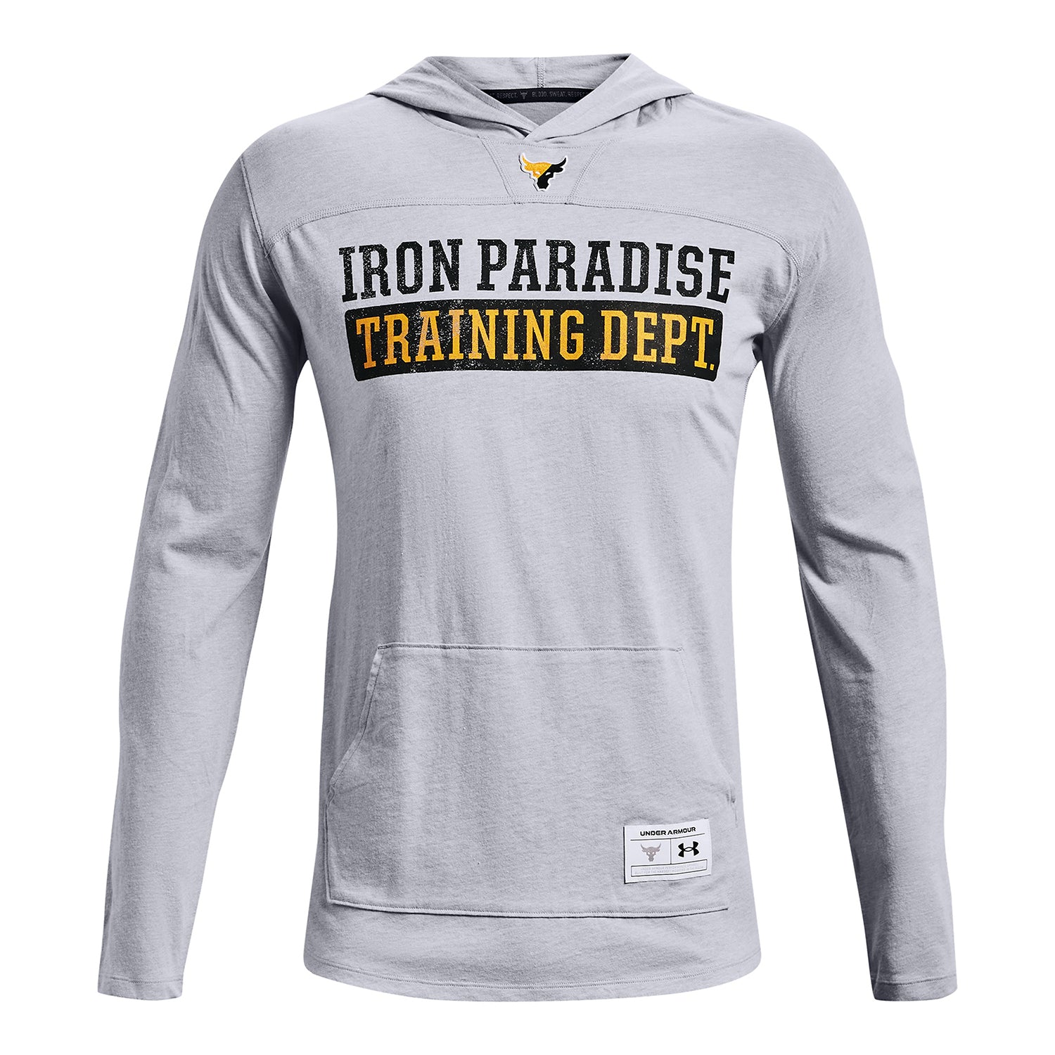 Polera manga larga con gorro  Project Rock para hombre