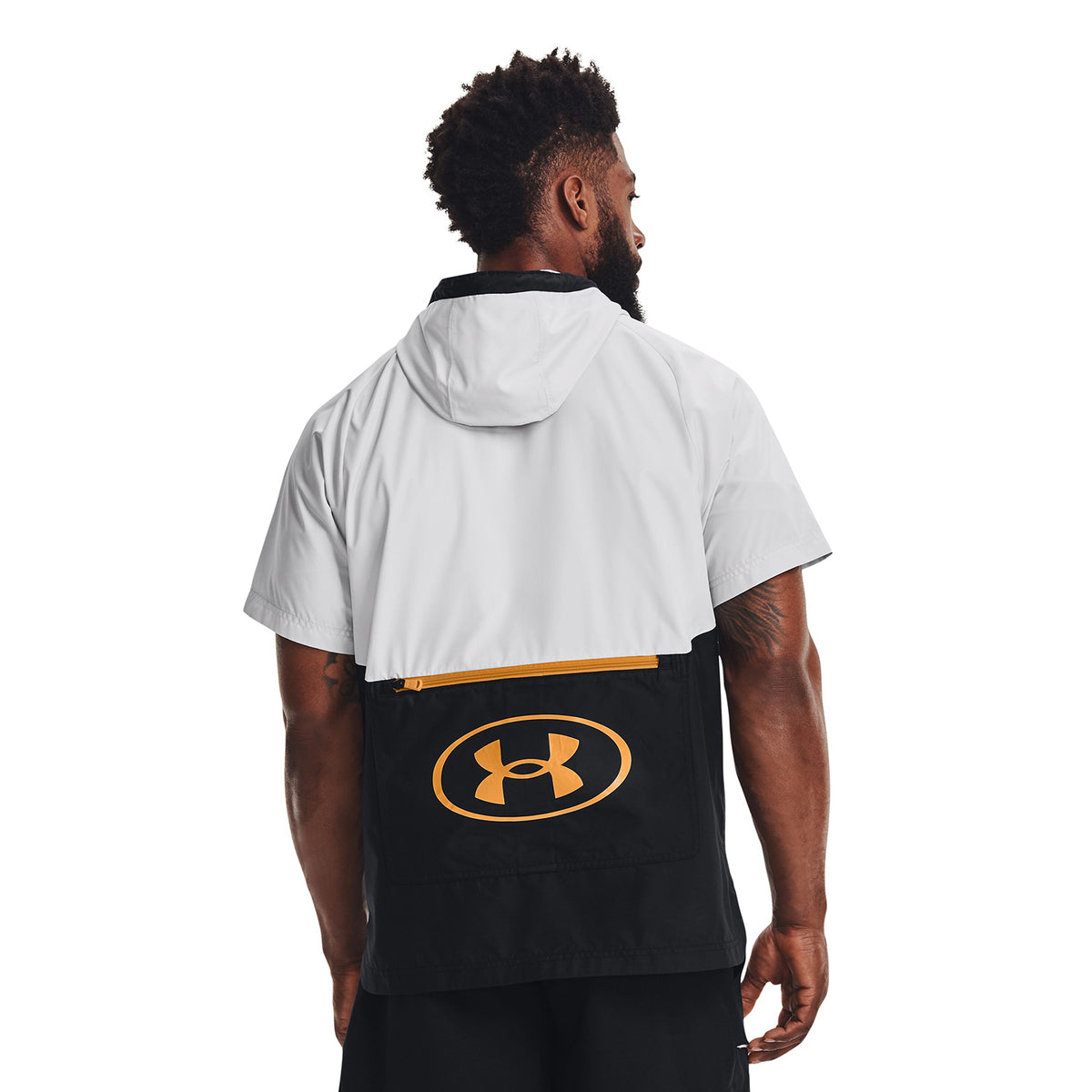 Polerónmanga corta con cierre completo UA Evolution Woven para hombre