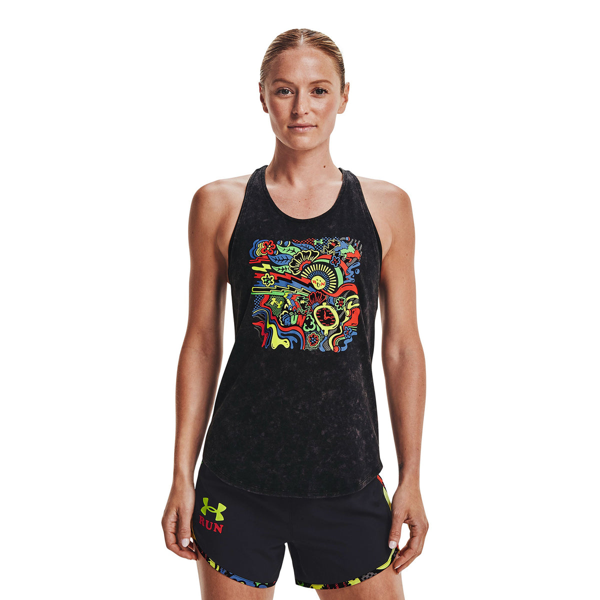 Polera sin mangas UA Keep Run Weird para mujer