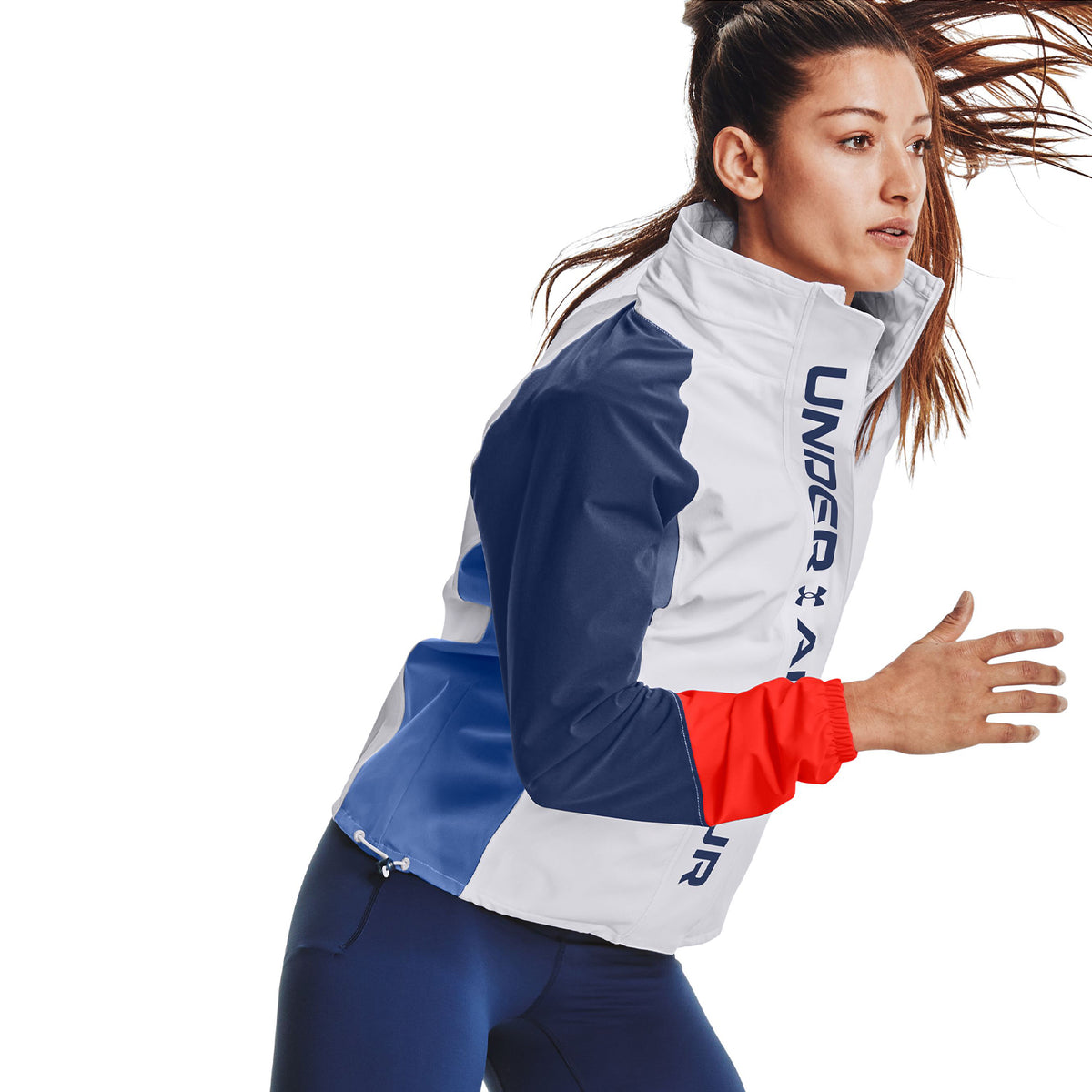 Polerón UA RUSH™ Woven Colorblock Full-Zip