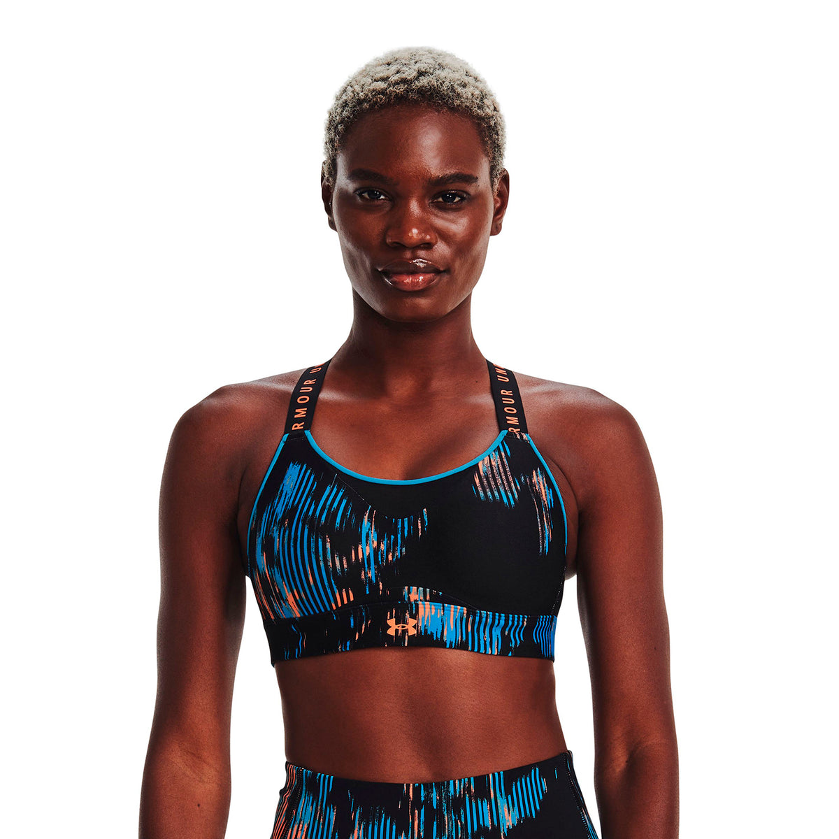 Sostén deportivo UA Infinity High Printed para mujer