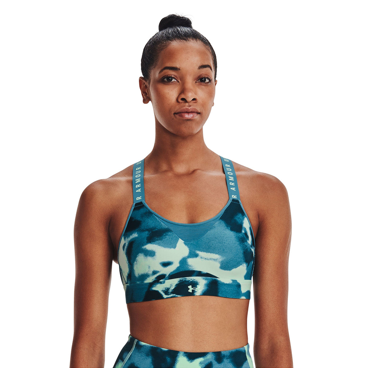 Sostén deportivo UA Infinity High Printed para mujer