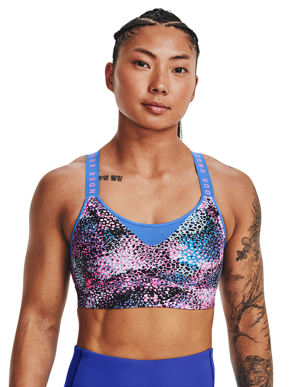 Sostén deportivo UA Infinity High Printed para mujer