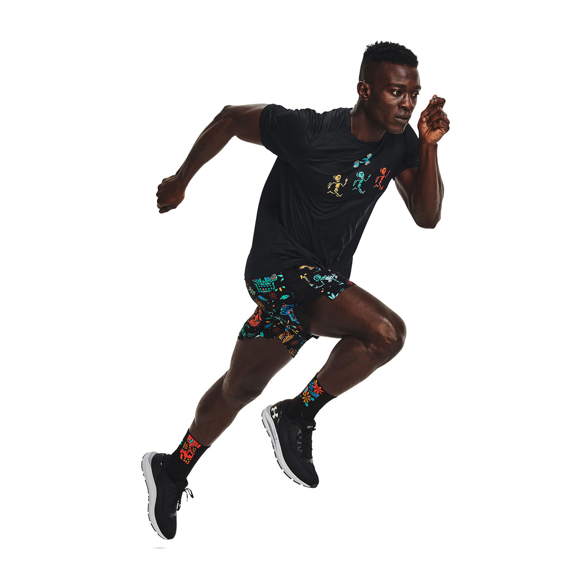 Shorts UA Launch SW 18 cm Day Of The Dead para hombre