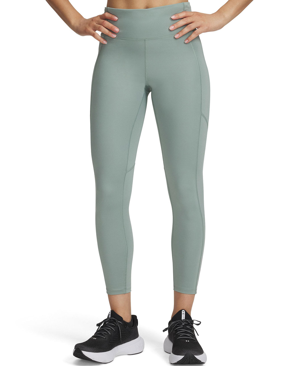 Calzas Under Armour launch verde para mujer