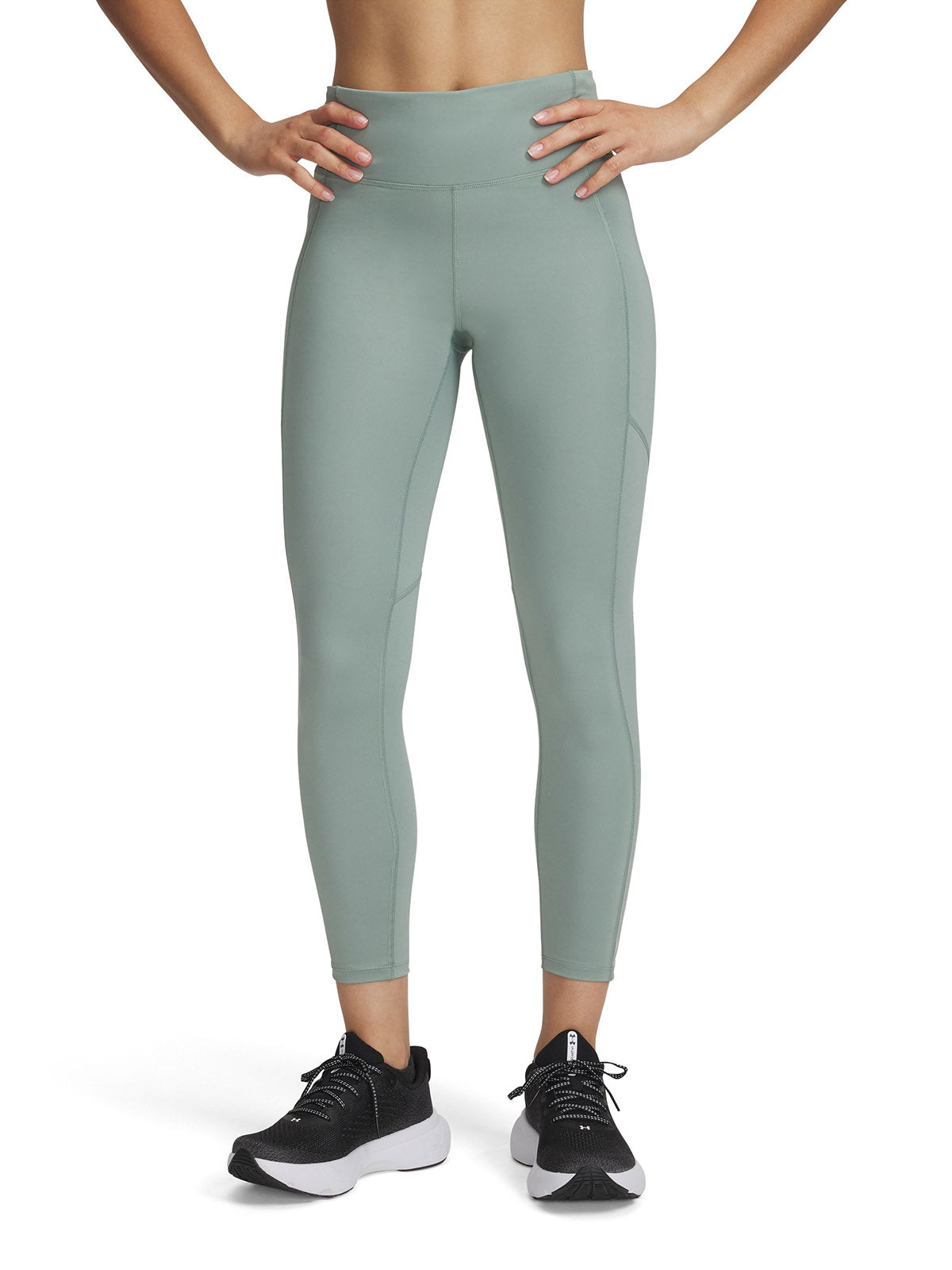 Calzas Under Armour launch verde para mujer