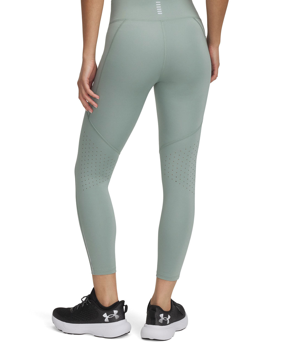 Calzas Under Armour launch verde para mujer