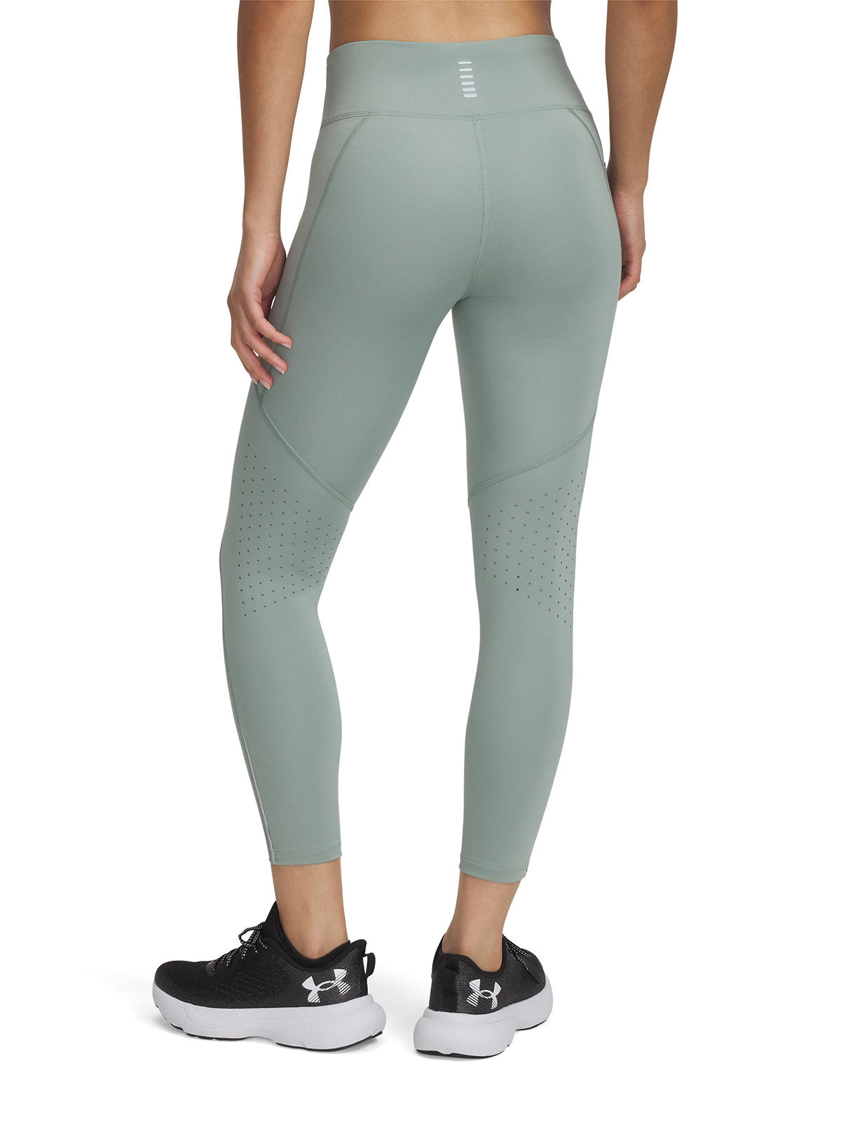 Calzas Under Armour launch verde para mujer