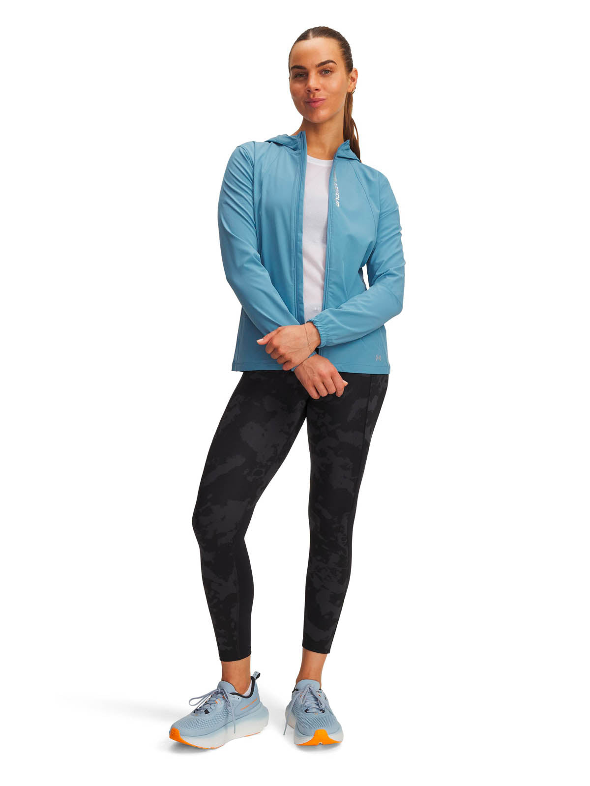 Calza Running para Mujer Launch Ankle Print Negro Under Armour