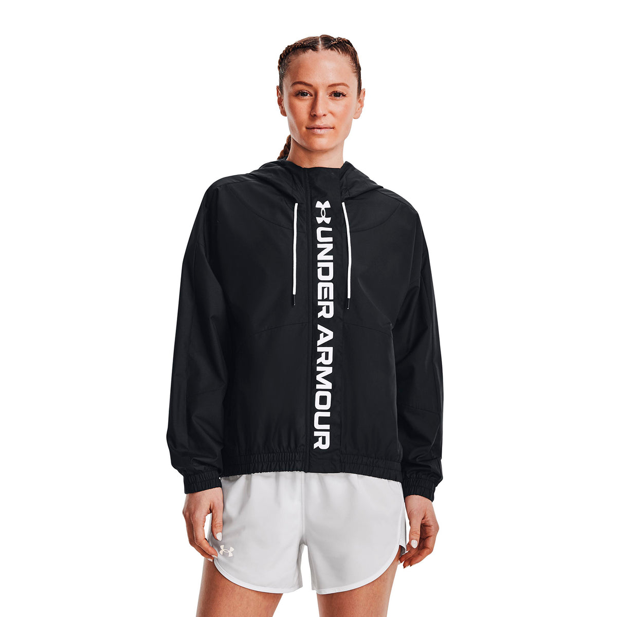 Chaqueta UA RUSH™  Woven Full ZIP para mujer