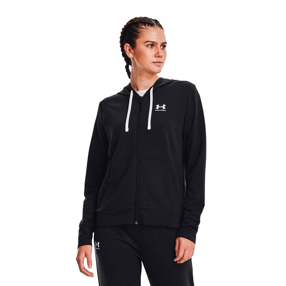 Polerón UA Rival Terry Full-Zip para mujer