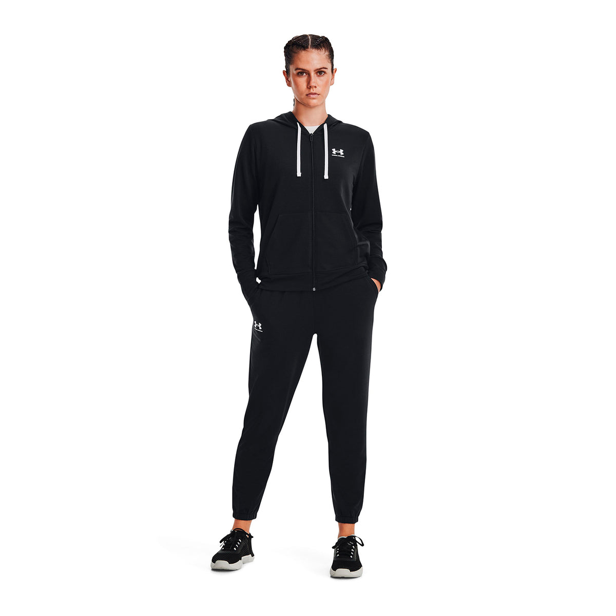 Polerón UA Rival Terry Full-Zip para mujer