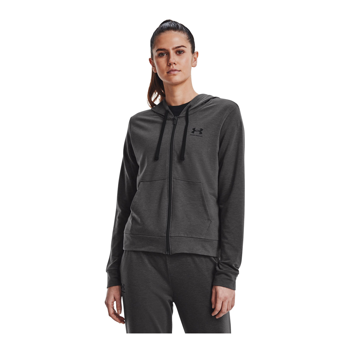 Polerón UA Rival Terry Full-Zip para mujer
