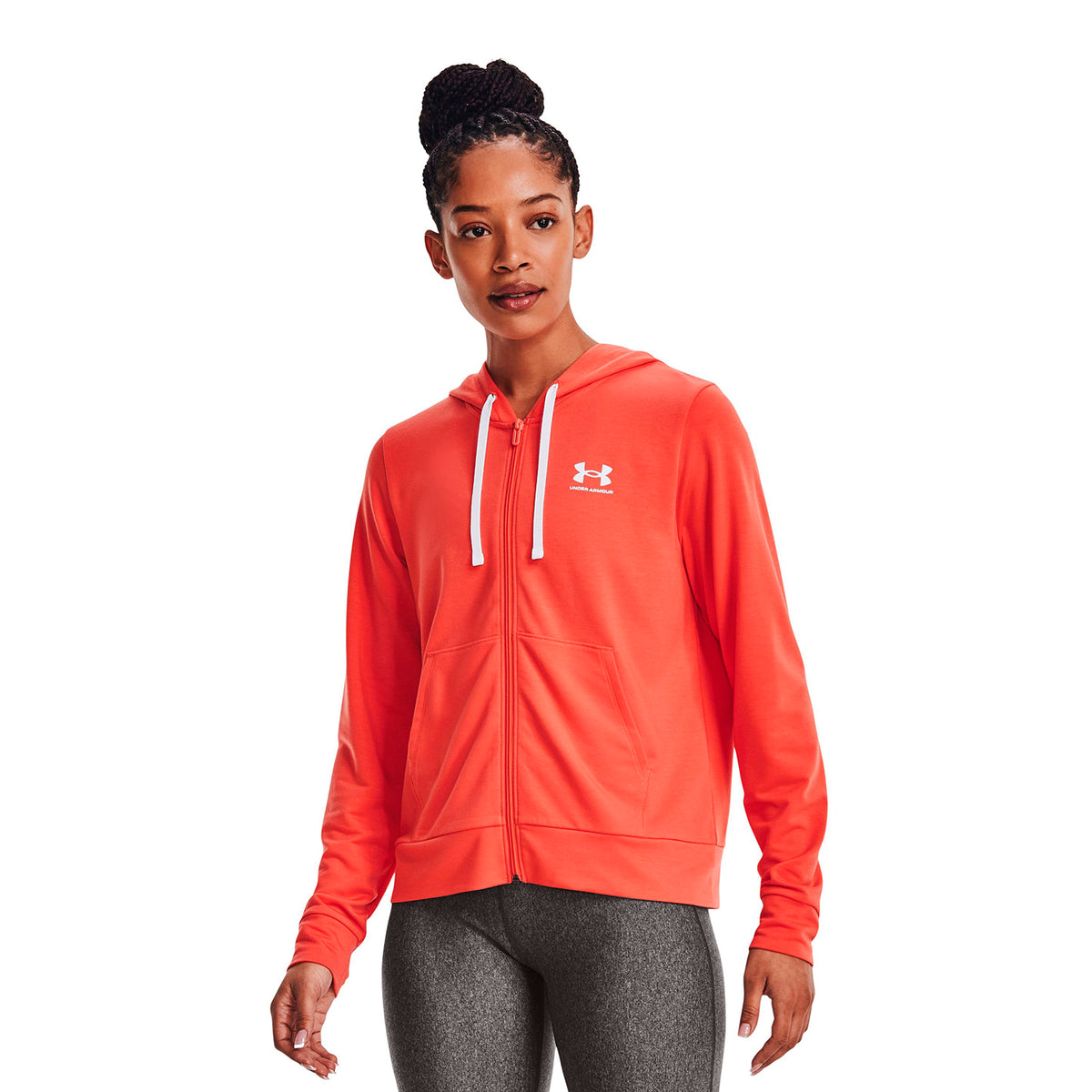 Polerón UA Rival Terry Full-Zip para mujer
