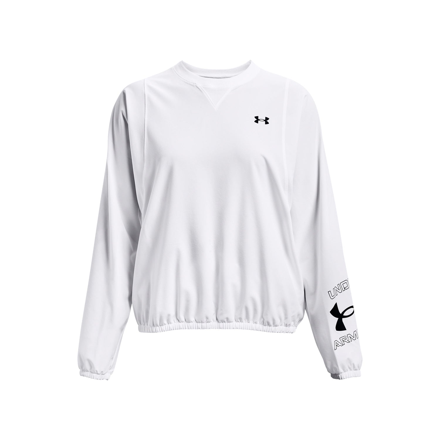 Polerón UA Woven Graphic Crew para mujer