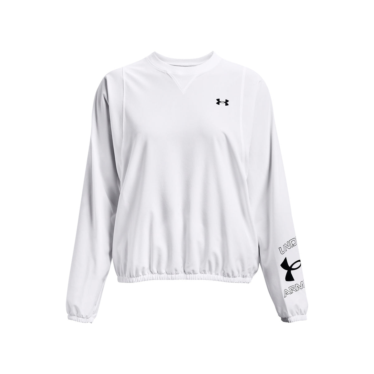 Polerón UA Woven Graphic Crew para mujer