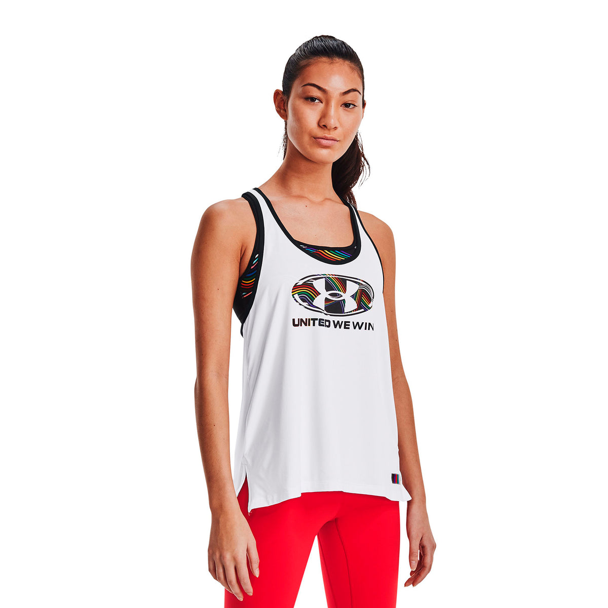 Polera sin mangas UA Knockout Pride para mujer