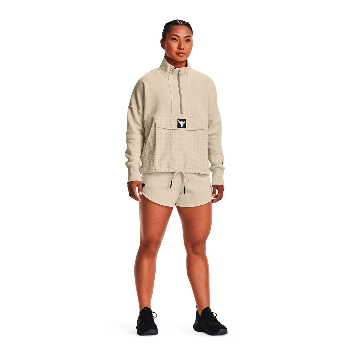 Polerón Project Rock Rival Fleece ½ Zip para mujer