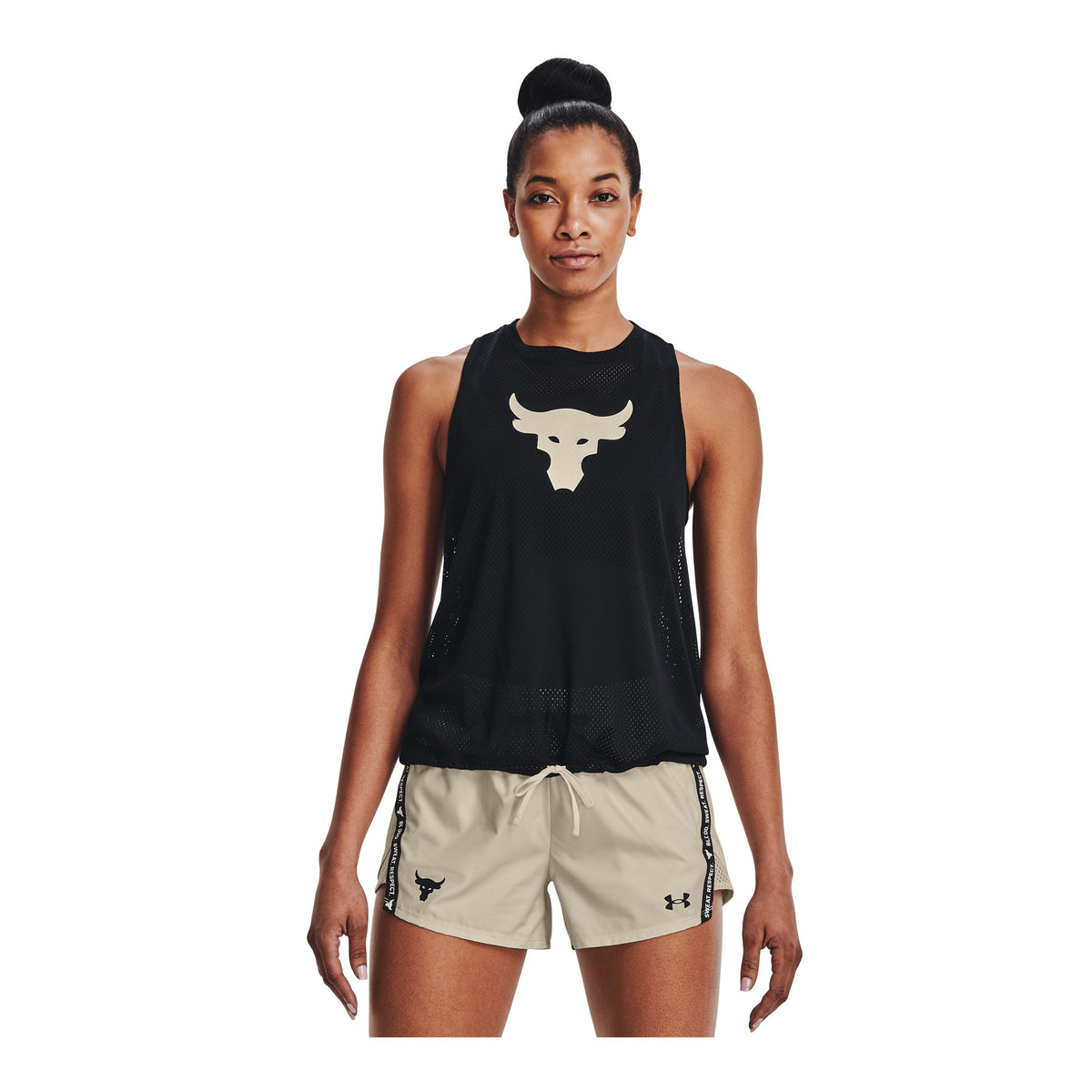 Polera sin mangas Project Rock Mesh para mujer