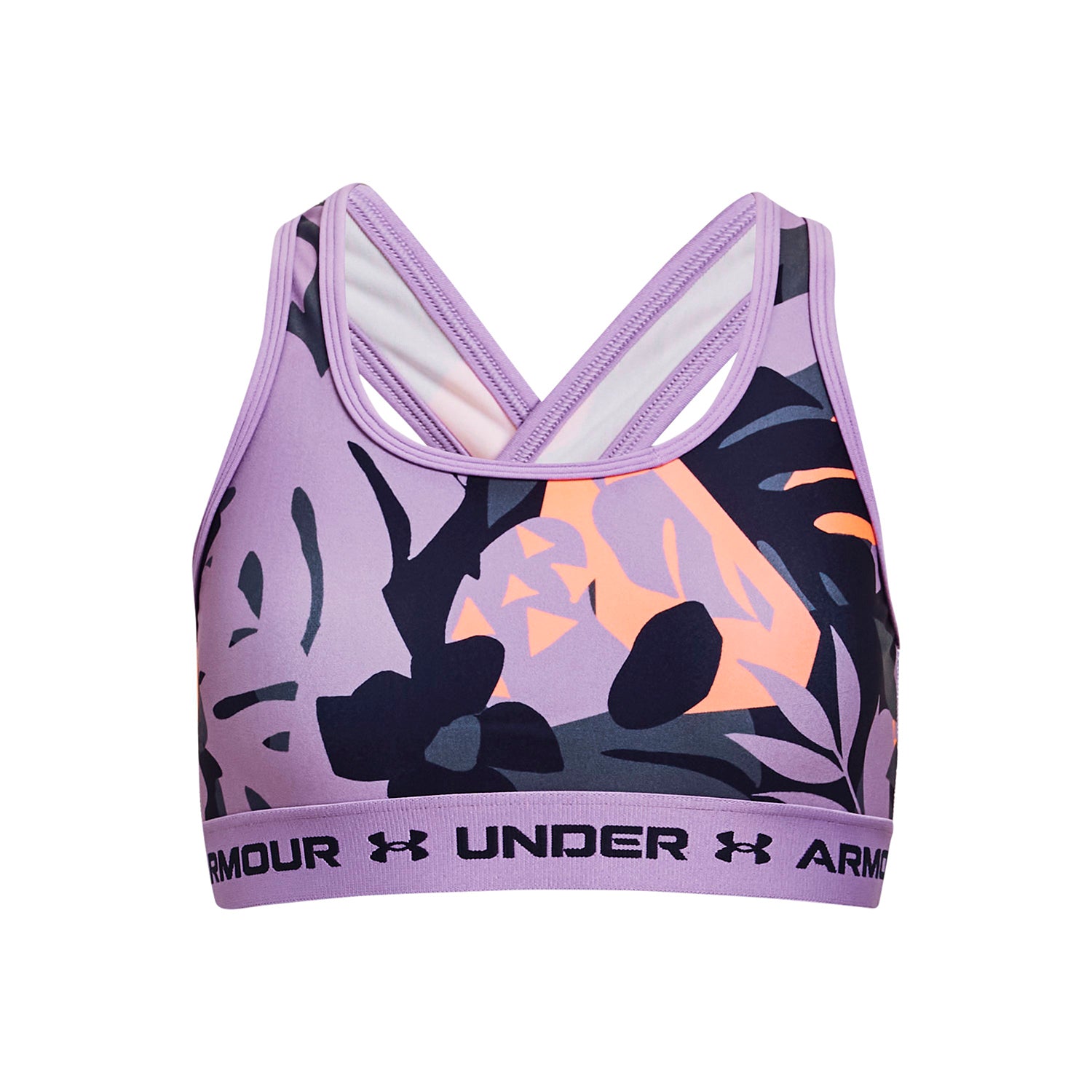 Sostén deportivo UA Crossback Printed para niña