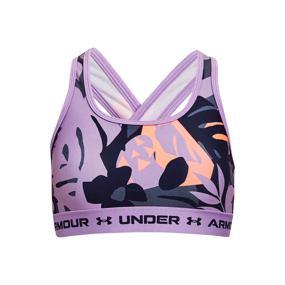 Sostén deportivo UA Crossback Printed para niña