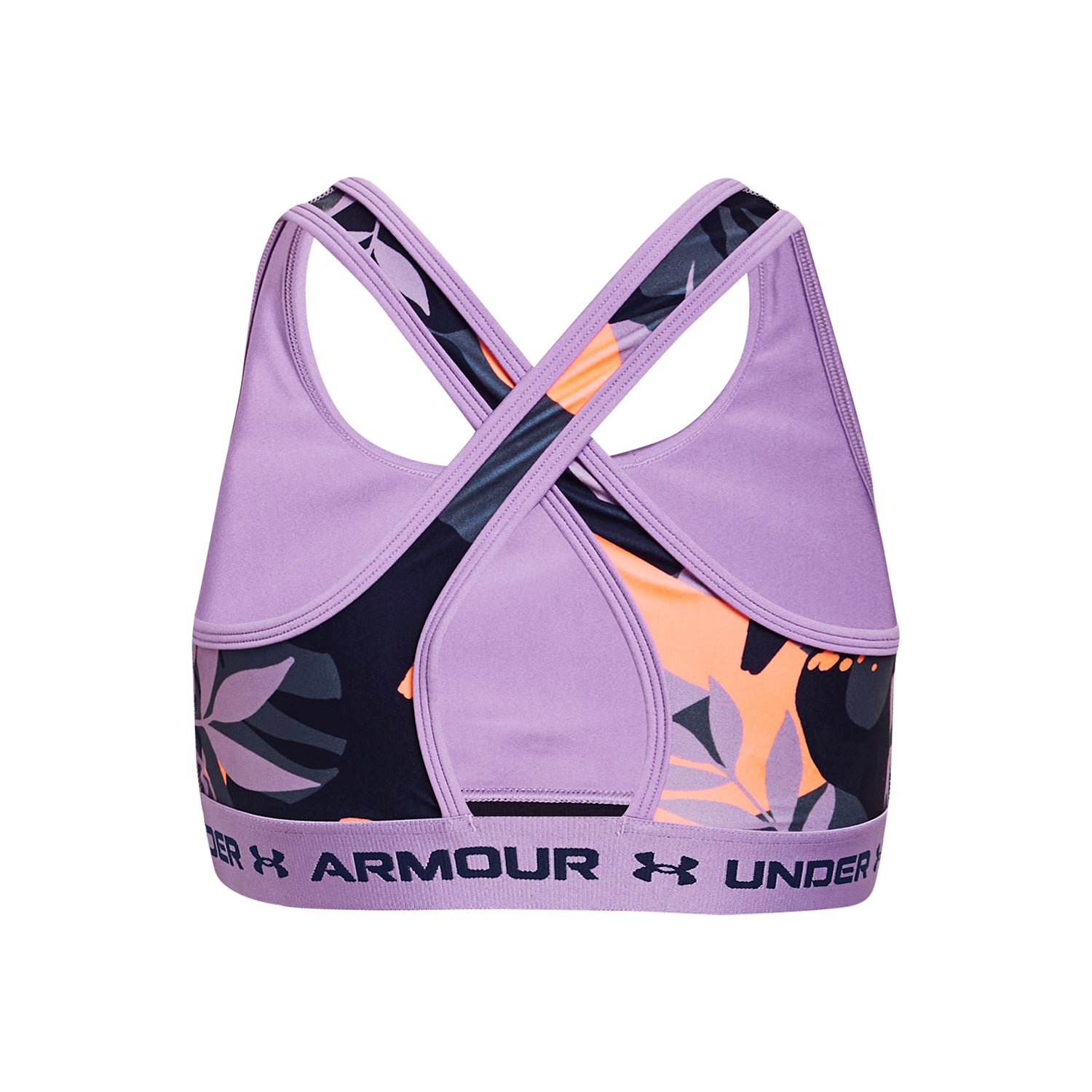 Sostén deportivo UA Crossback Printed para niña