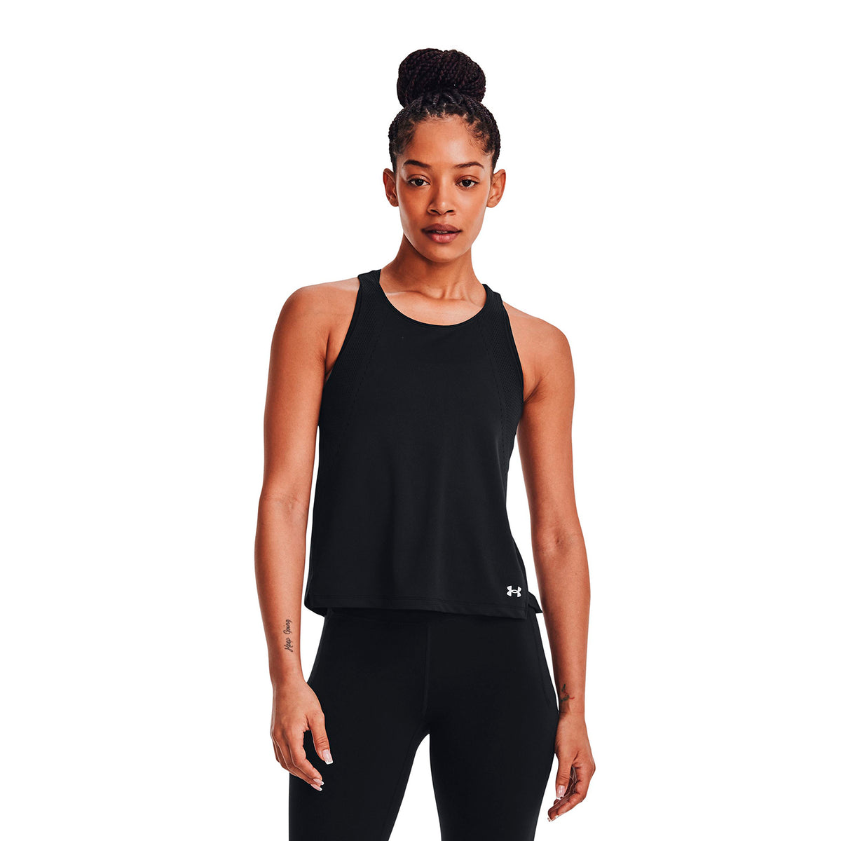 Polera sin mangasUA Engineered Knit para mujer