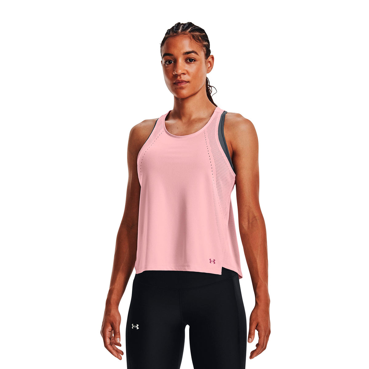 Polera sin mangasUA Engineered Knit para mujer