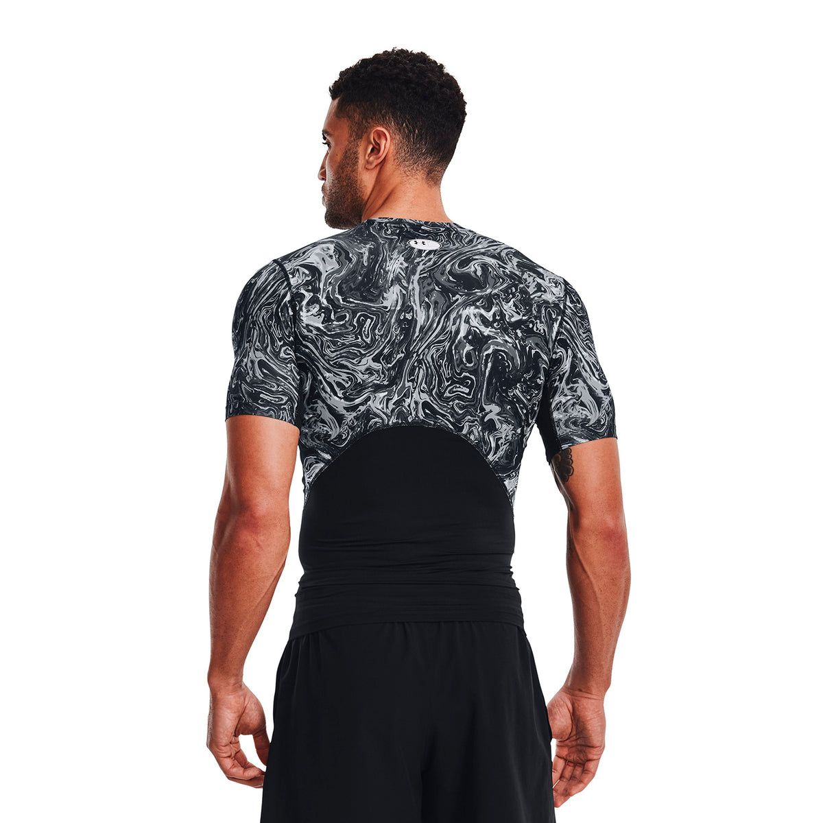 Polera de compresión manga corta HeatGear® Print para hombre