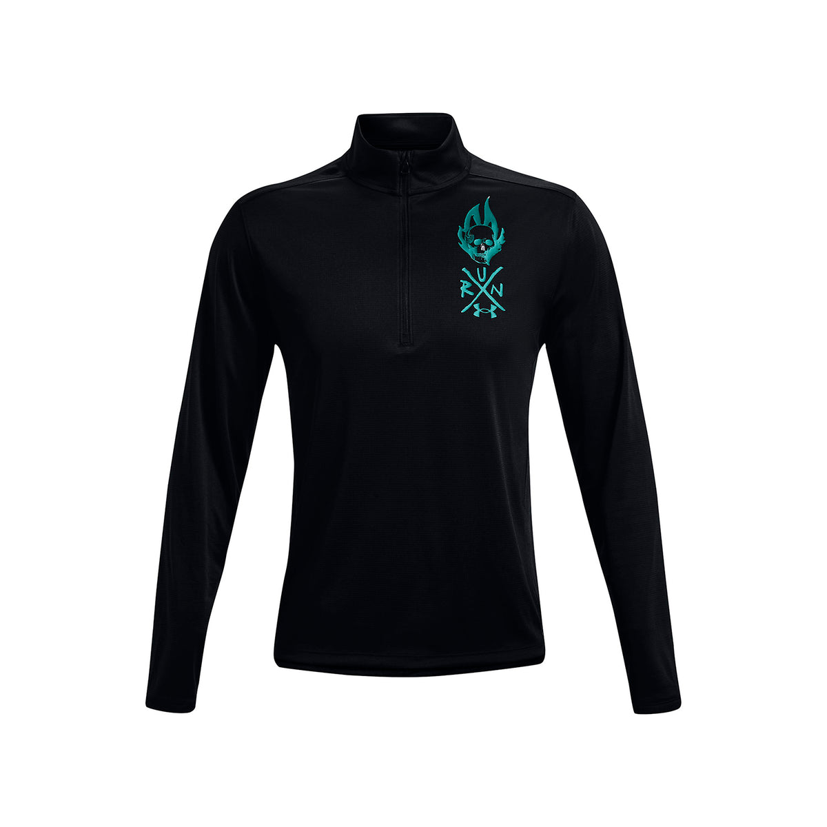 Polera manga larga UA Destroy All Miles 1/2 Zip para hombre