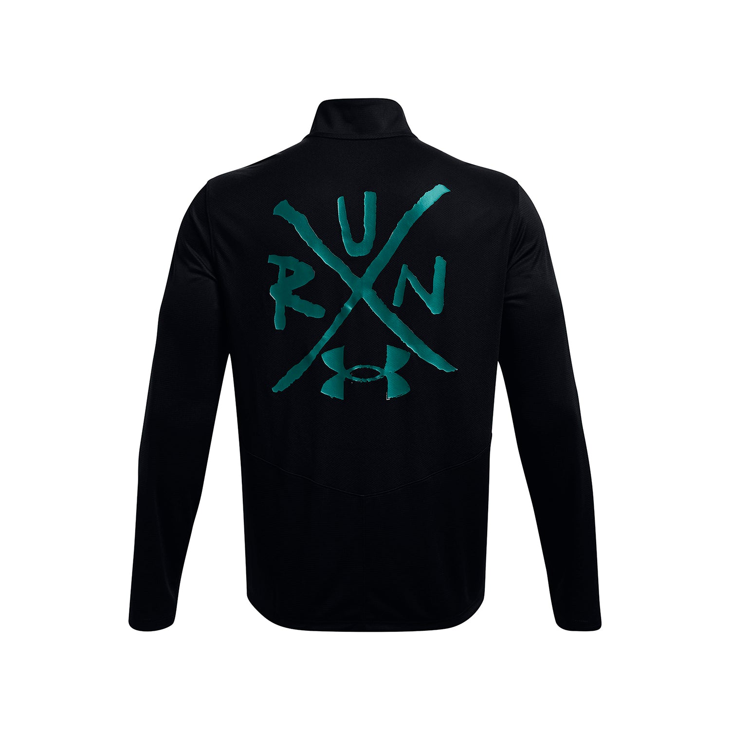 Polera manga larga UA Destroy All Miles 1/2 Zip para hombre