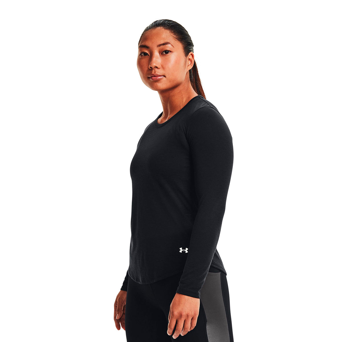 Polera manga larga UA Streaker para mujer