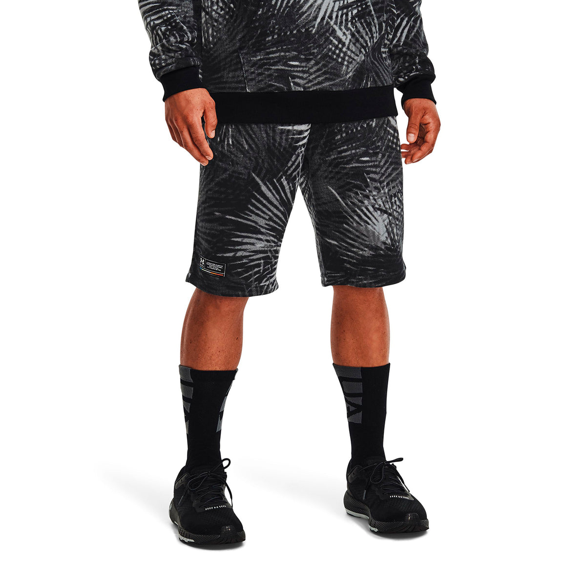 Shorts UA Rival Fleece Sport Palm para hombre