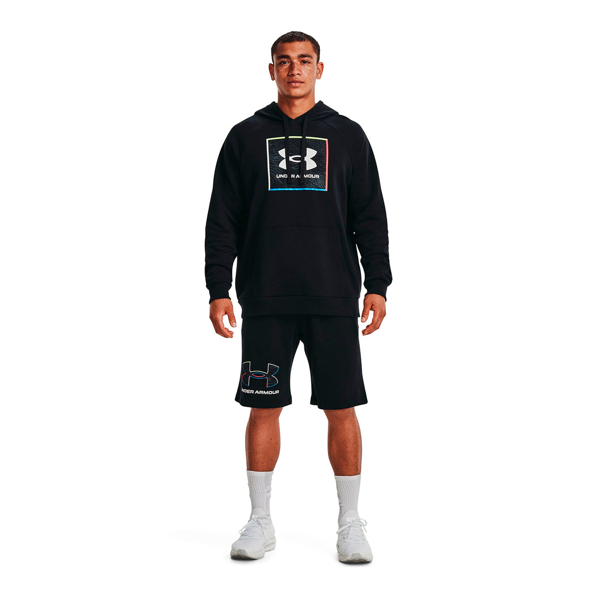 Shorts UA Rival Fleece Graphic para hombre